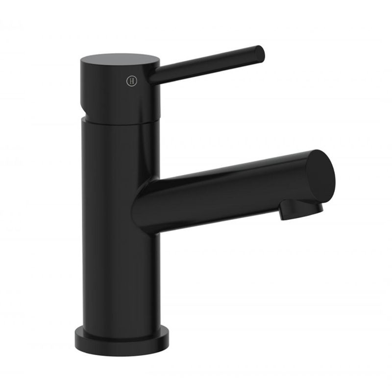 Azur Black servantbatteri med pop-up, MATT SORT