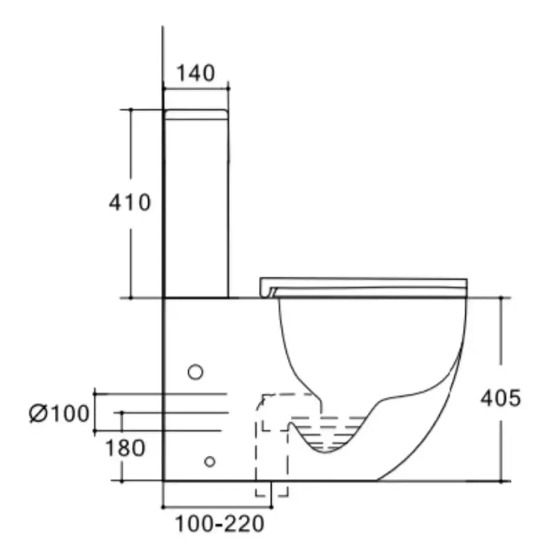 Lavabo Studio gulvtoalett (BTW), matt sort, inkl. toalettsete