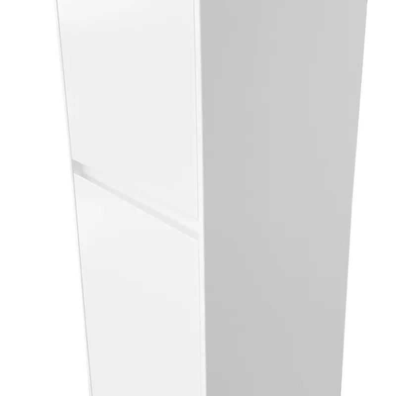 Badnor Melanie HVIT 60+40cm mbl.pk. (1114) Leon speilskap