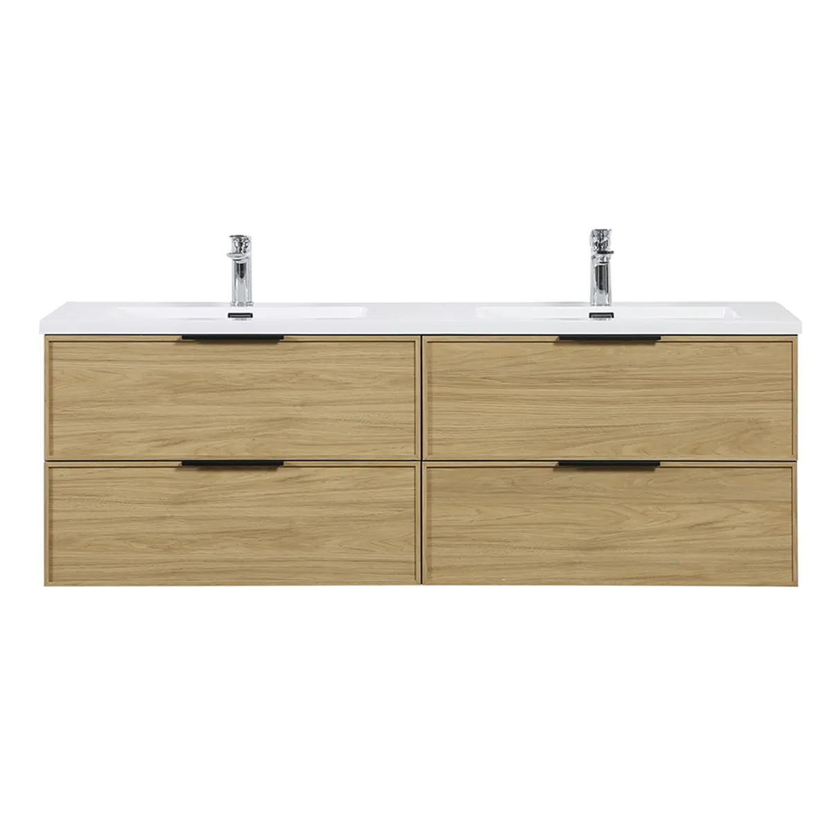 Badnor Melissa 150cm servantskap m/dobbel HVIT servant