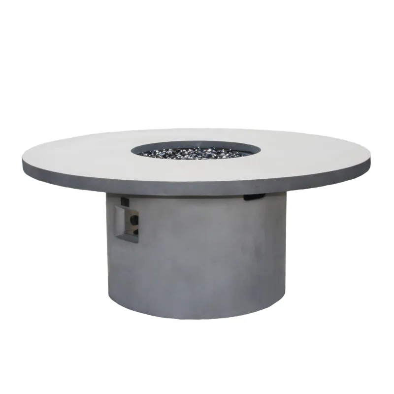 Arctic A-804, Ø150cm gassdrevet peisbord, GRANITE