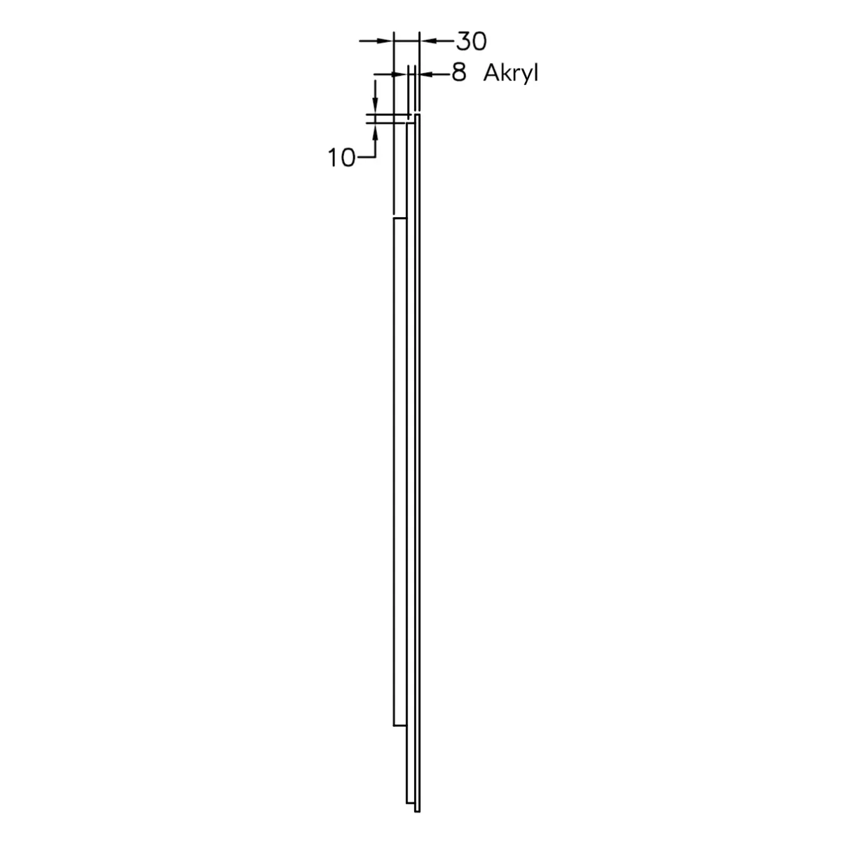 Badnor Mabelle140+40cm (HØYRE) mbl.pk (9713) Lucy speil