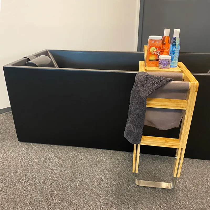 Badnor Orient Madre - matt SORT frittstående badekar - 158cm