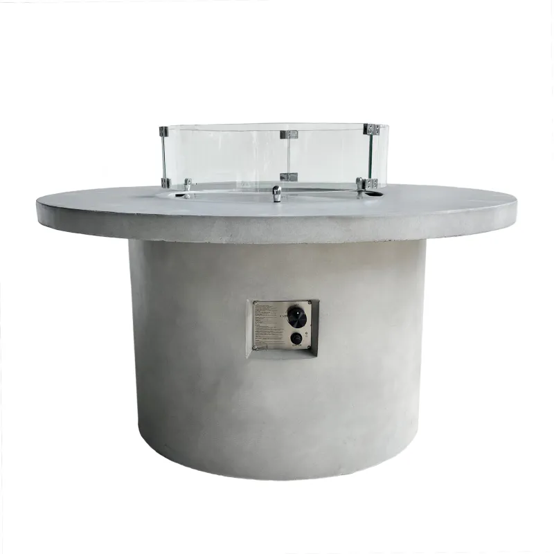Arctic A-804, Ø122cm gassdrevet peisbord, GRANITE