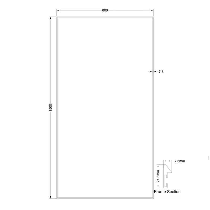 Badnor Martine 150cm møbelpk (6508) Saga speil med lys