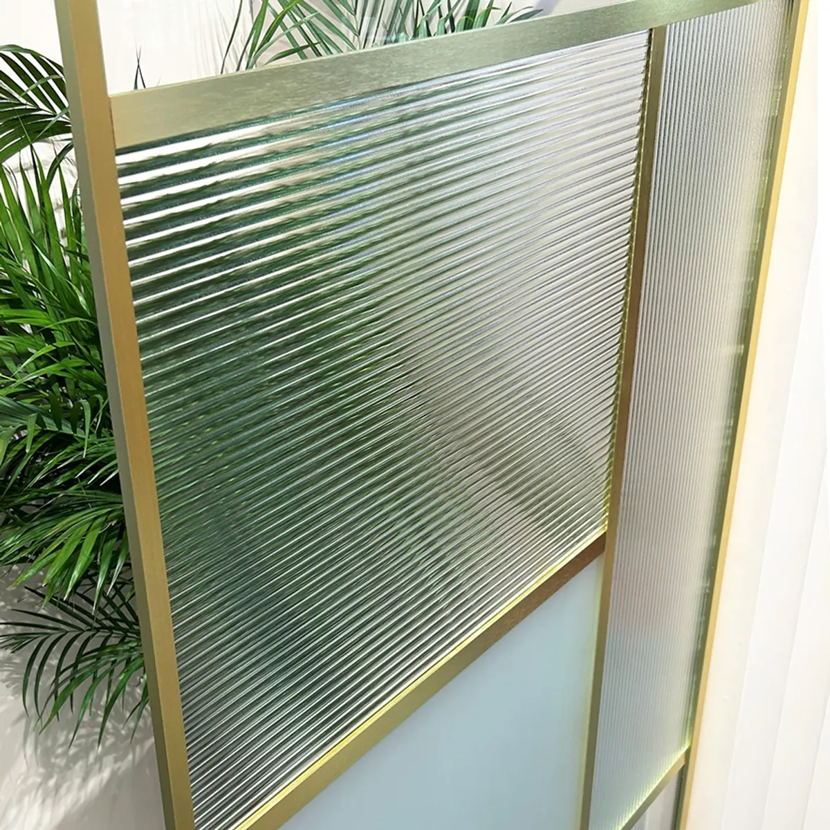 Badnor Aviemore dusjvegg/walk-in hjørne  - 130cm - BØRSTET GULL