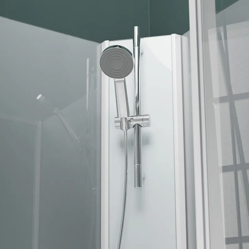 Badnor Nordica White lux 8-0 dusjkabinett 90x70cm m/dusjsett