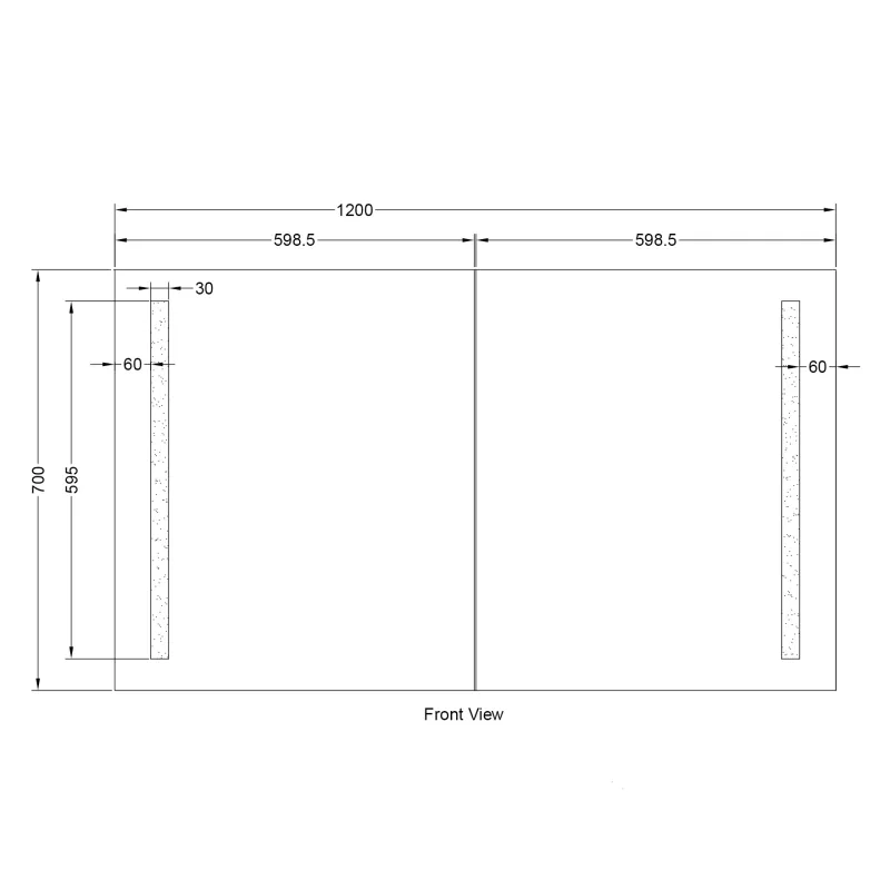 Badnor Melissa 120cm mbl.pk m/dobbel servant (97510) Lilly speilskap m/lys