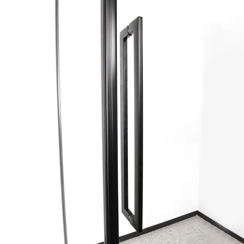 Badnor Køhler ll Nisjeløsning m/skyvedør - 120-140cm - matt sort