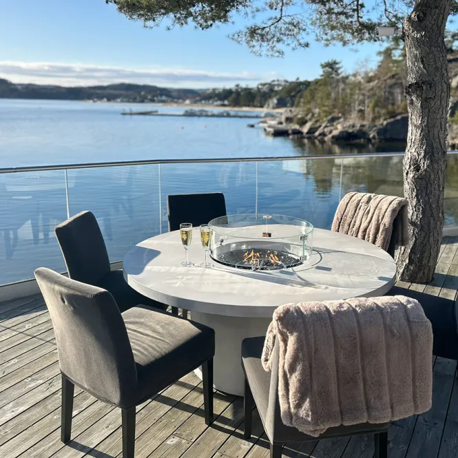 Hovedbilde Arctic A-804, Ø150cm gassdrevet peisbord, GRANITE