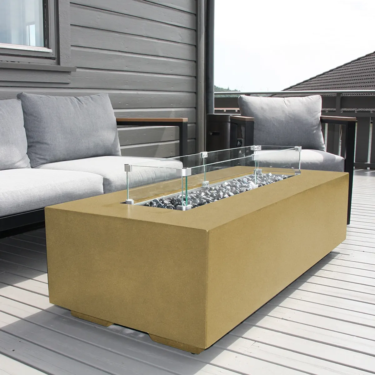 Arctic A-600 gassdrevet peisbord, ANTIQUE BEIGE