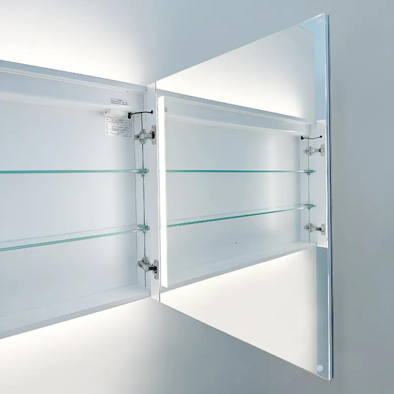Badnor Melissa 120cm mbl.pk m/enkel servant (97410) Lilly speilskap m/lys