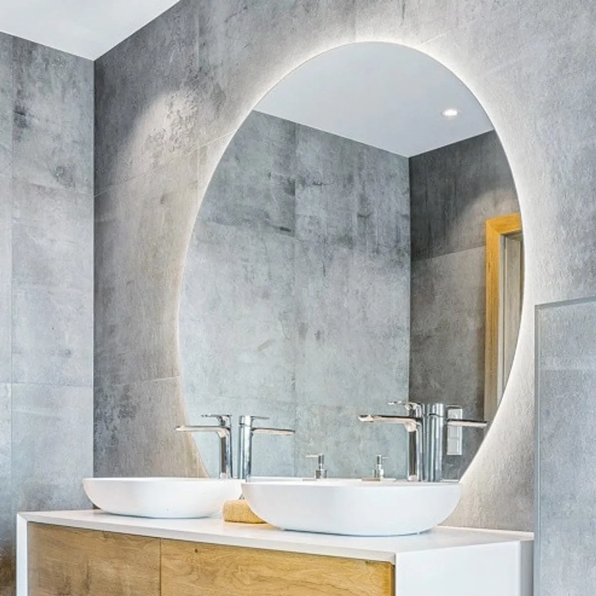 Badnor Melissa 150cm mbl.pk (97640) Sissel speil m/lys