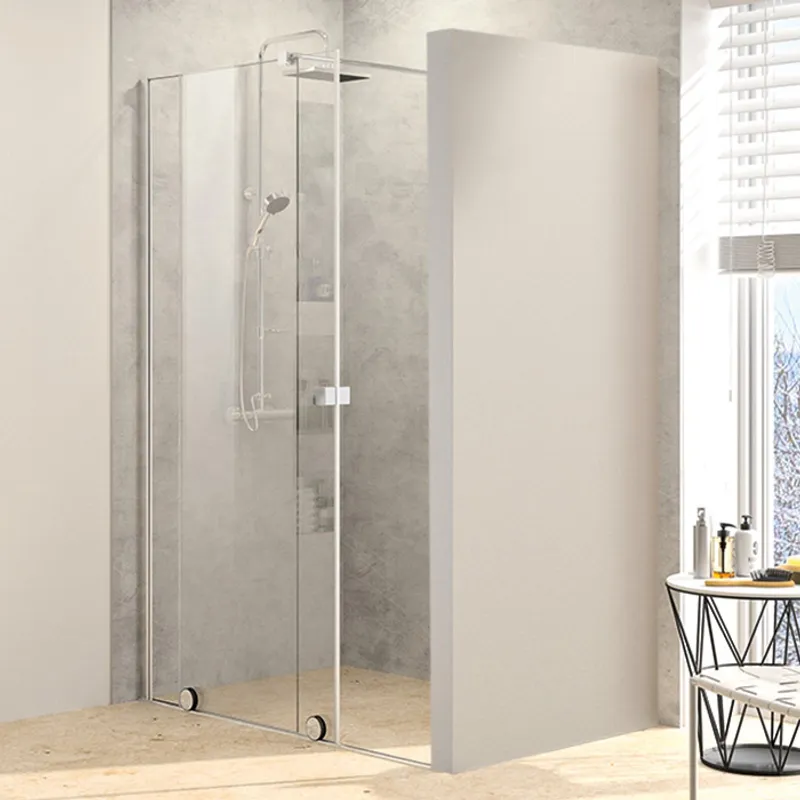 PureDay Walk-in 110-120cm fastfelt og skyvedør (krom)
