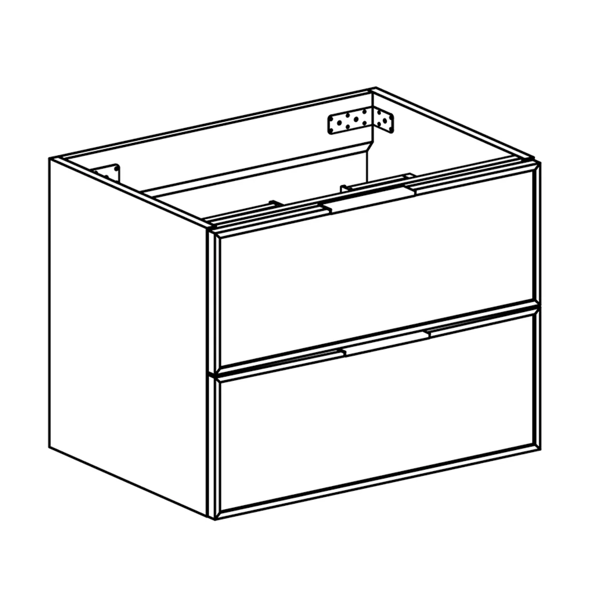 Badnor Melissa 60cm mbl.pk (97110) Lotte speil m/lys