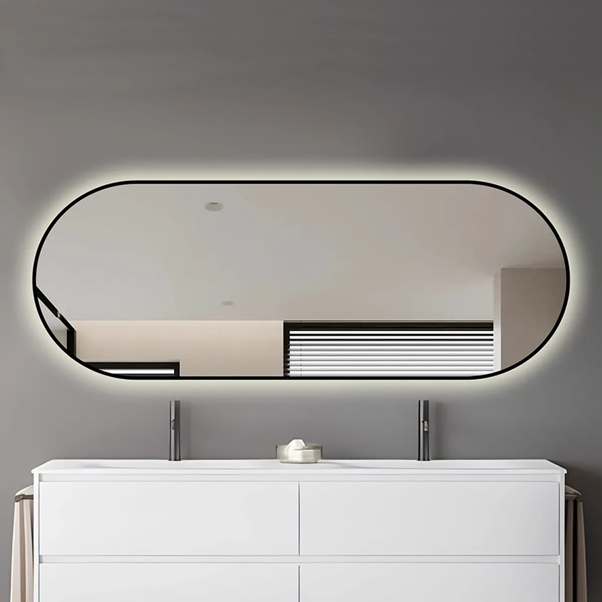 Badnor Melissa 180+40cm mbl.pk (98731) Sienna speil m/lys