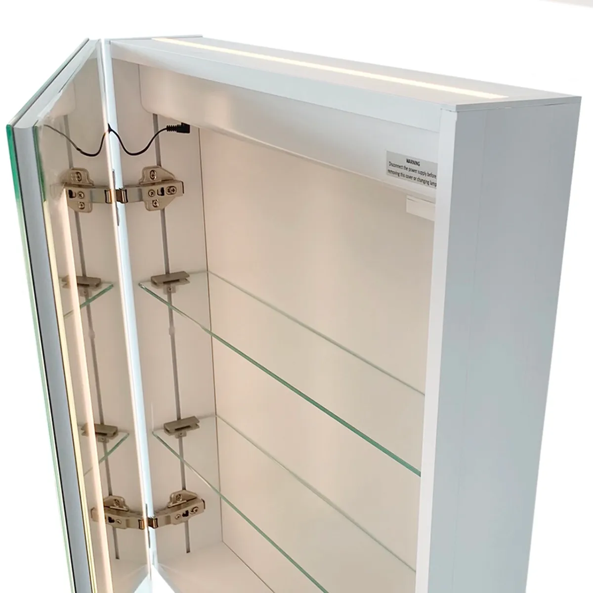 Badnor Melissa 150cm mbl.pk (97620) Lilly speilskap m/lys