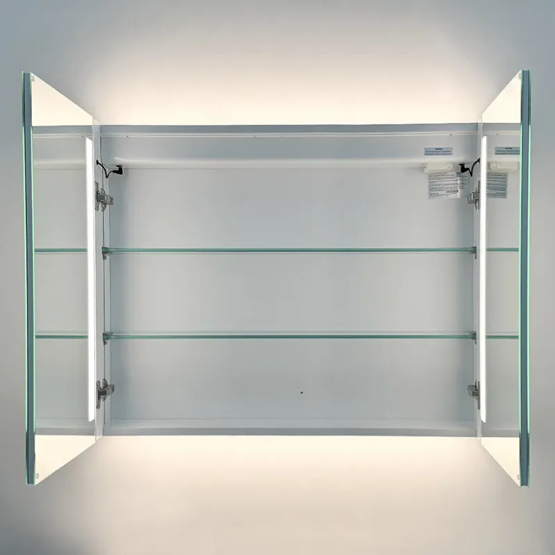Badnor Melanie HVIT 90cm mbl.pk (1301) Lilly speilskap