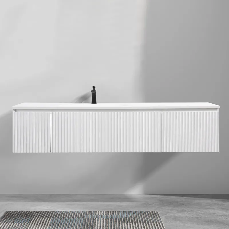 Badnor Merethe 165cm servantskap m/spile-front HVIT MATT