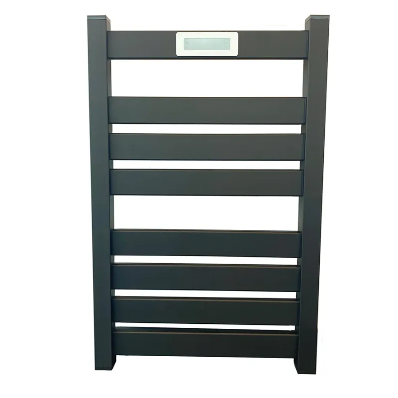 Badnor Lucie håndkletørker, sort matt, 800x500x100mm, 210W