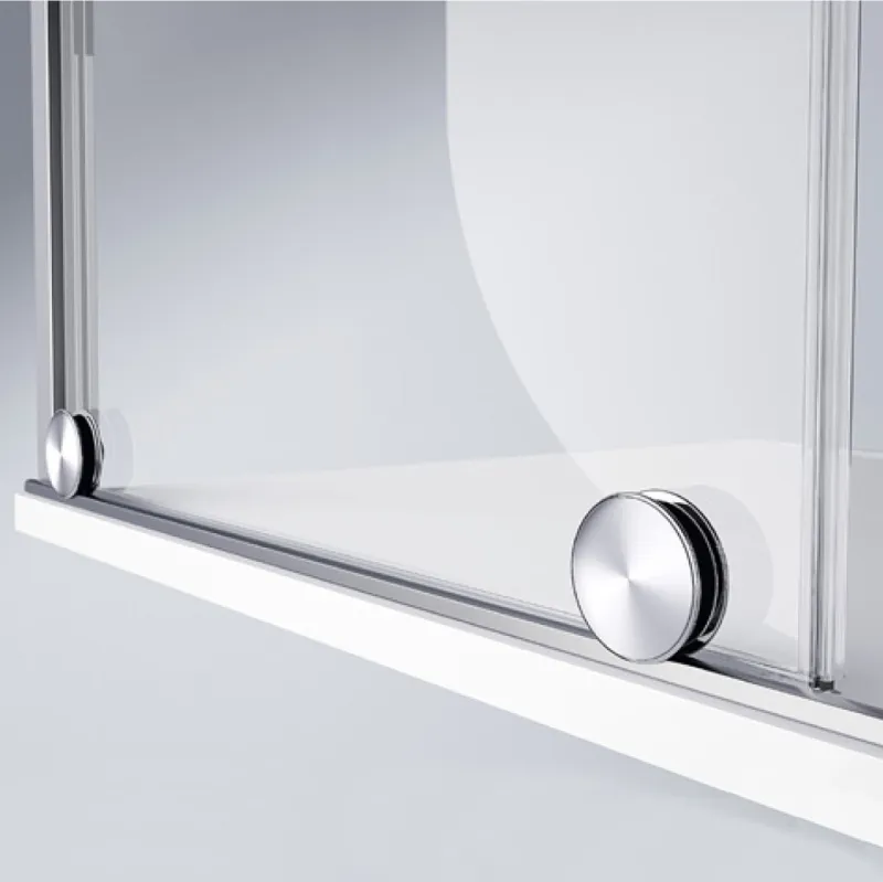 PureDay Walk-in 140-160x80/90/100cm med skyvedør (krom)