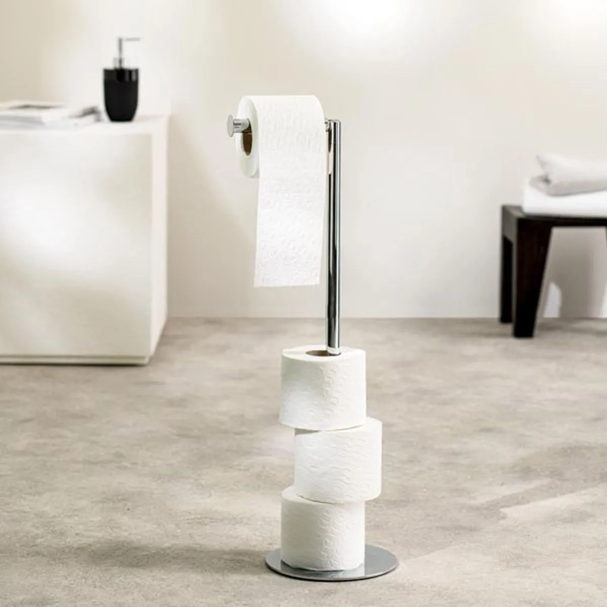 Sealskin Industrial 2i1 toalettrullholder KROM