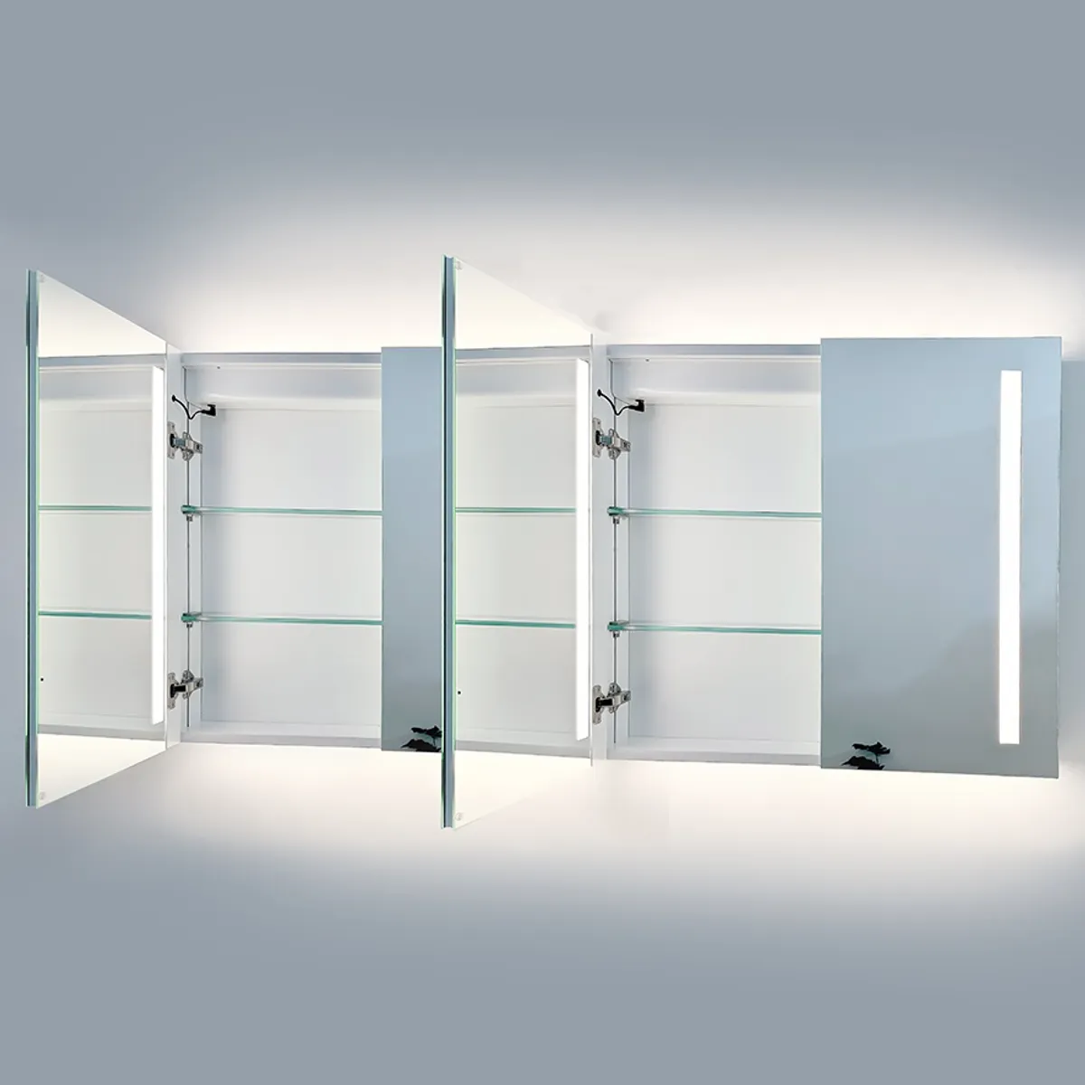 Badnor Marikken 150cm mbl.pk. (2411) Lilly speilskap