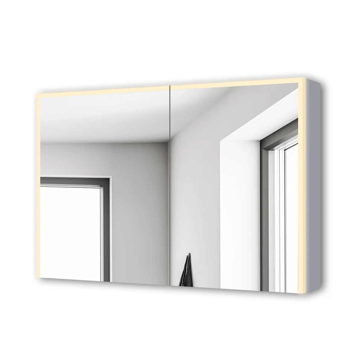 Badnor Marikken 120+35cm mbl.pk. (2332) Linnie speilskap