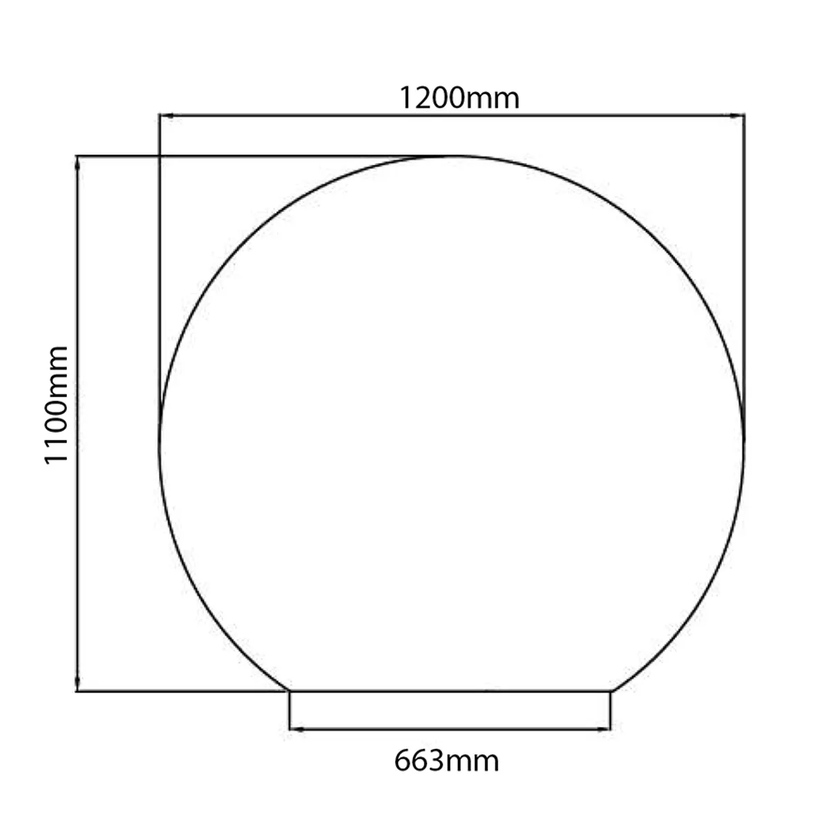 Badnor Mathea 120+40cm (enkel) mbl.pk (9312) Sissel speil