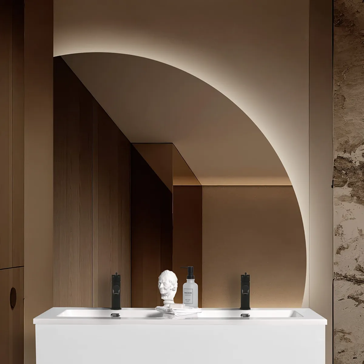 Badnor Maiken 120cm mbl.pk (9608) Sara speil m/lys