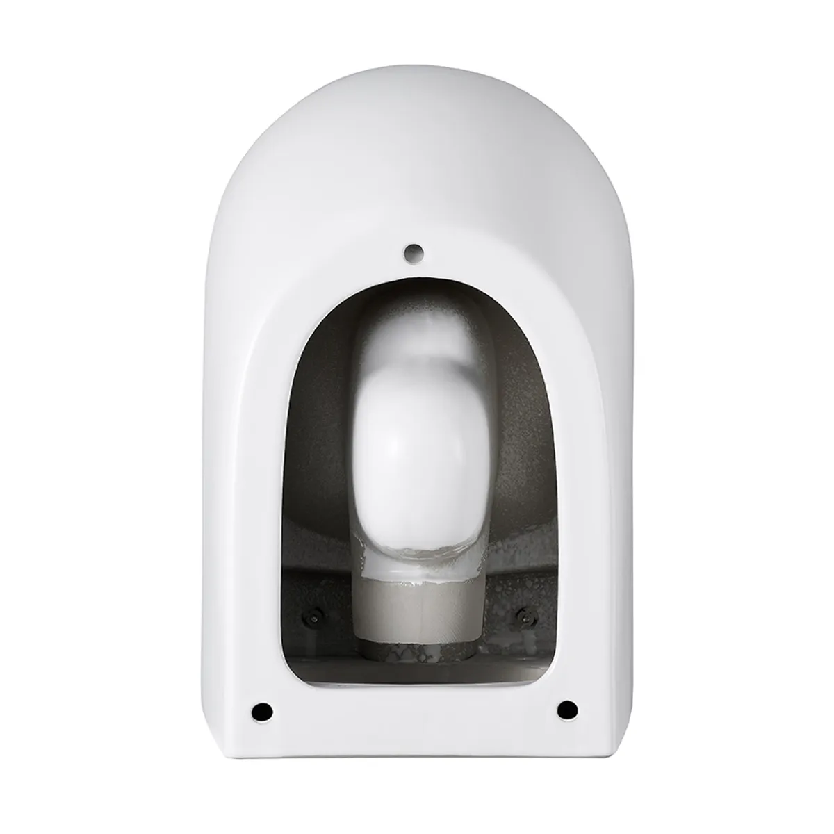 Badnor Brindisi veggskål MATT HVIT, inkl. hardplastsete m/ soft-close