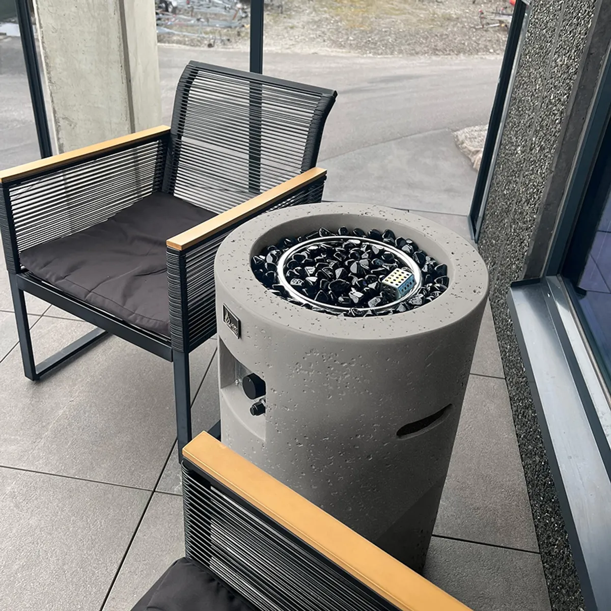 Arctic A-351 gassdrevet peisbord, CONCRETE GREY