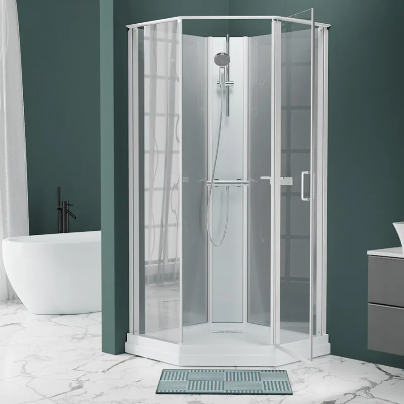 Badnor Nordica White lux 7-3 dusjkabinett 100x100cm m/dusjsett