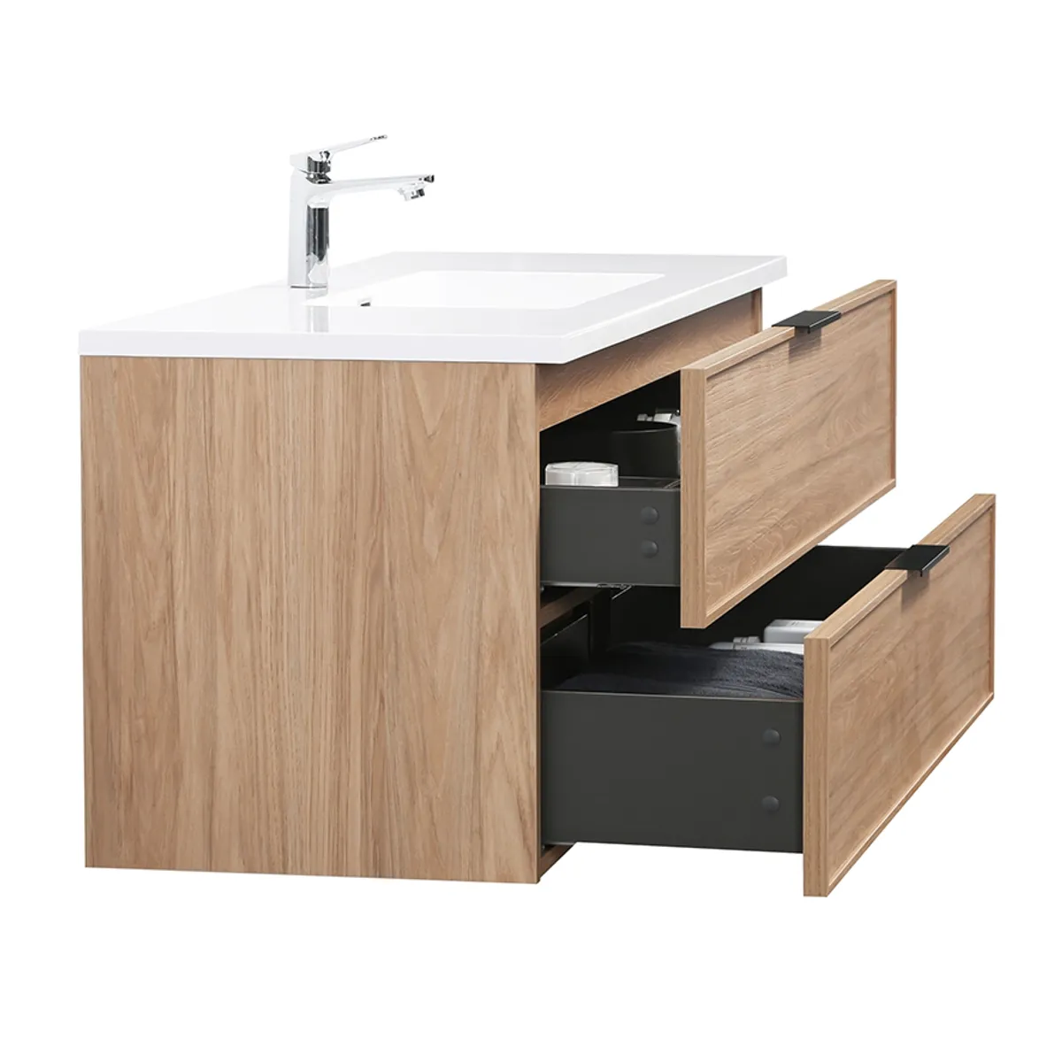 Badnor Melissa 120+40cm mbl.pk m/enkel servant (97431) Lucy speil m/lys
