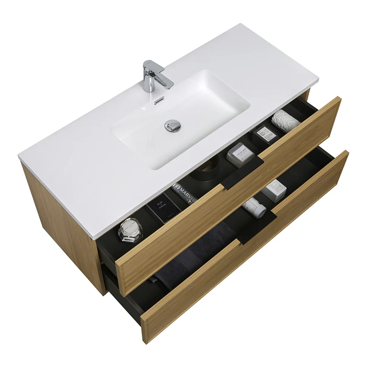 Badnor Melissa 120cm servantskap m/enkel HVIT servant