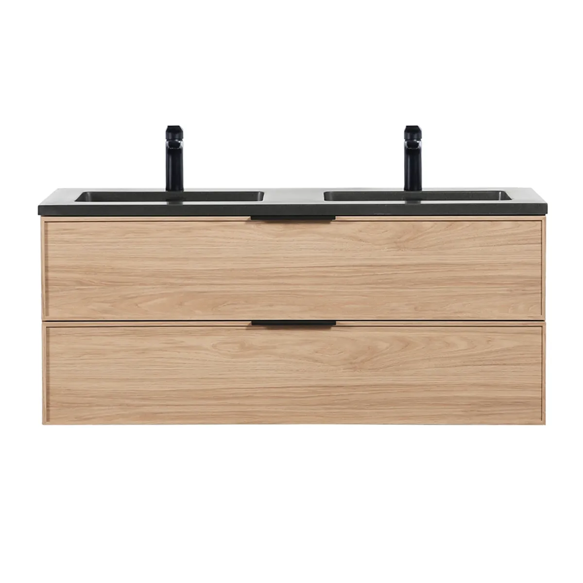 Badnor Melissa 120cm mbl.pk m/dobbel servant (98510) Sienna speil m/lys