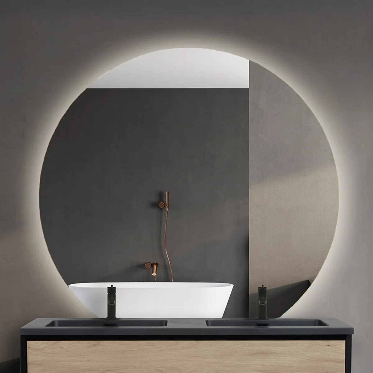 Badnor Marikken 120cm mbl.pk. (2311) Sissel rundt speil