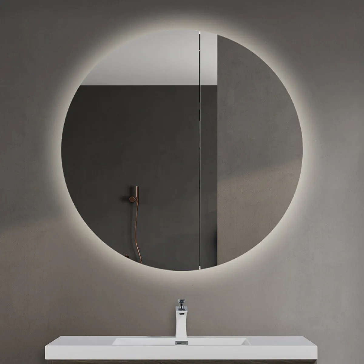 Badnor Melin 140cm møbelpakke (5440) Leon speilskap