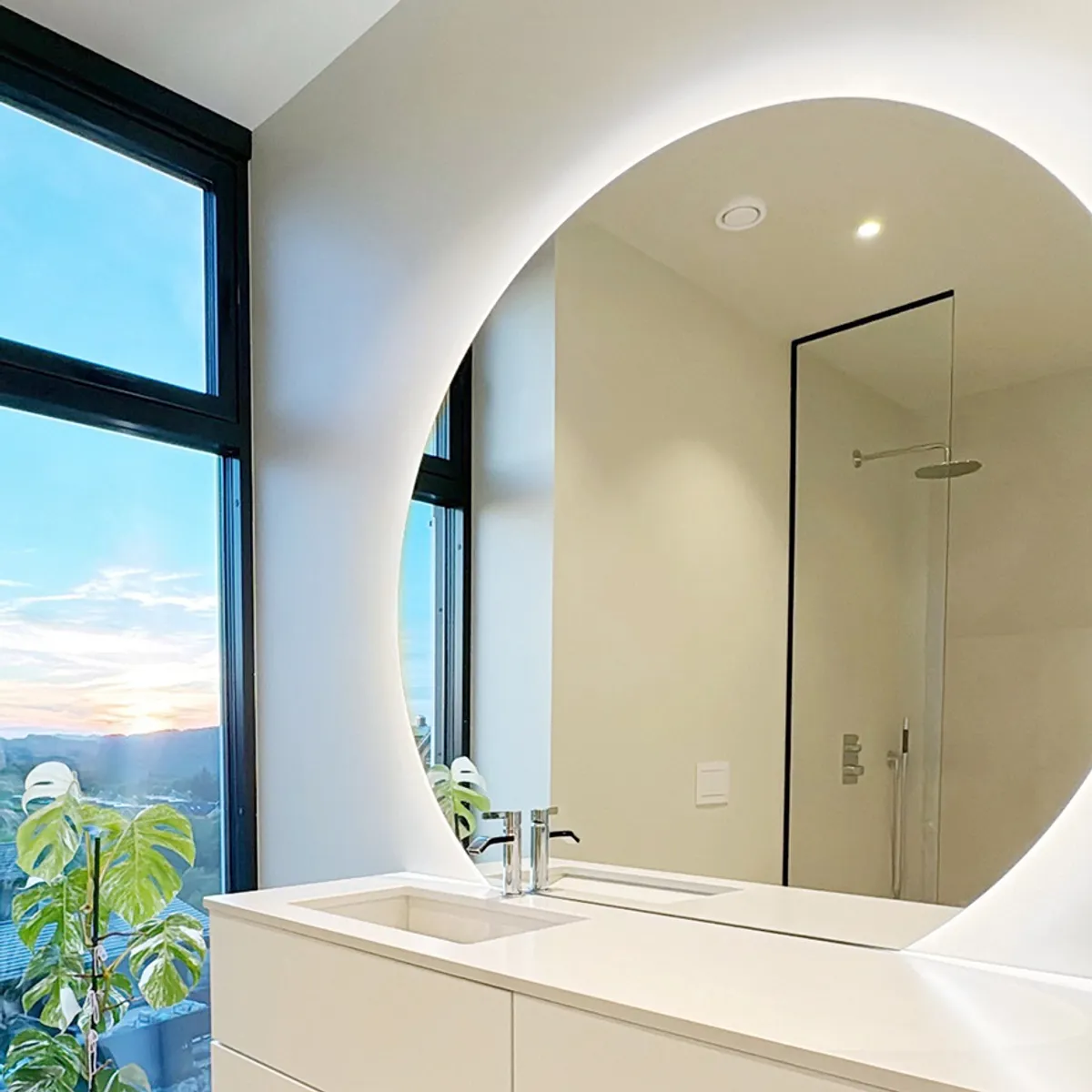 Badnor Marikken 120+35cm mbl.pk. (2312) Sissel rundt speil