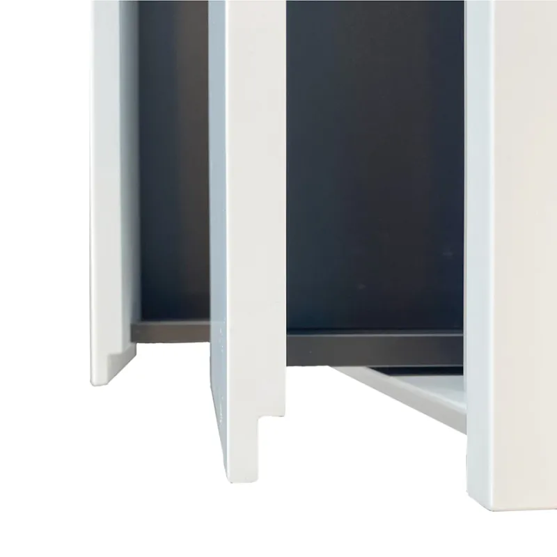 Badnor Melanie HVIT 120cm servantskap m/dobbel HVIT benkeplate