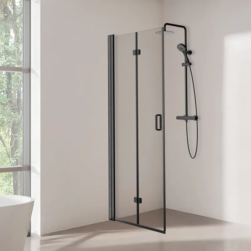 Badnor Clifford foldedør 80cm, matt sort