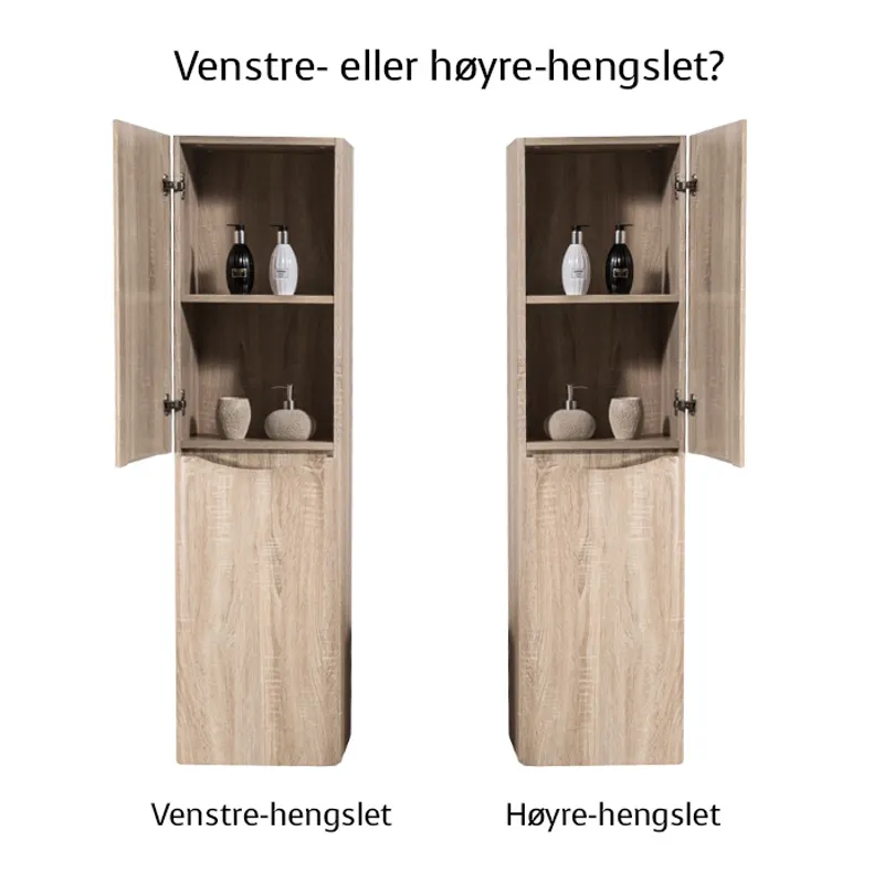 Badnor Mette 120cm enkel +40cm mbl.lpk (50105) Sissel speil
