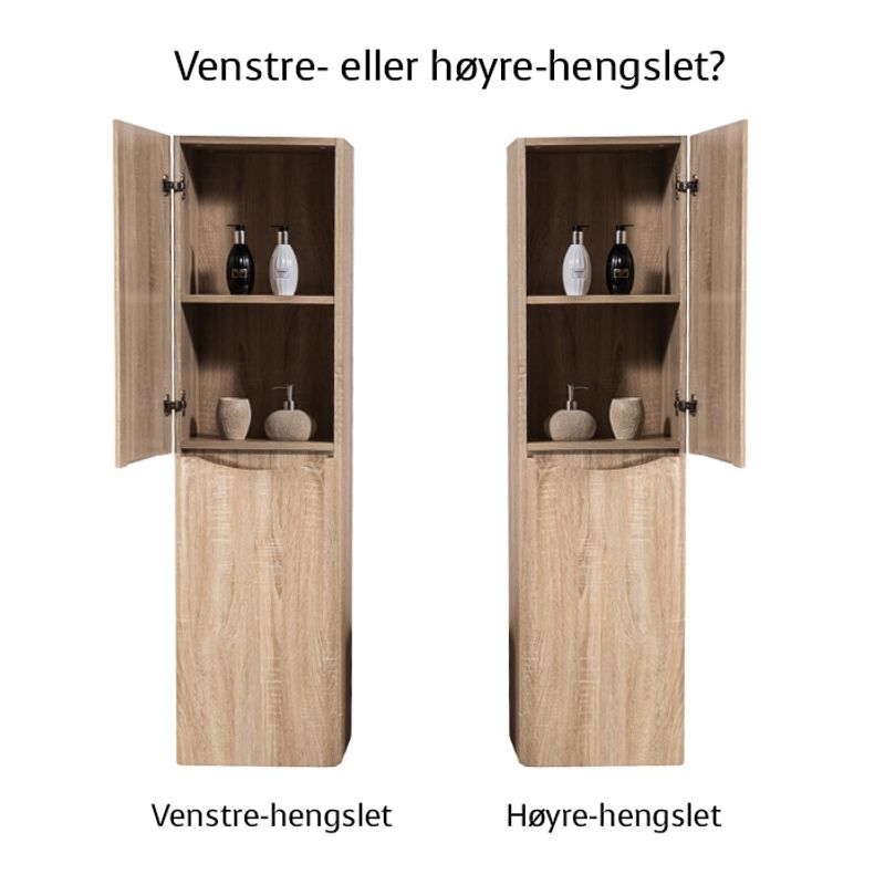 Badnor Mette 120cm enkel +35cm mbl.lpk (50015) Sissel speil