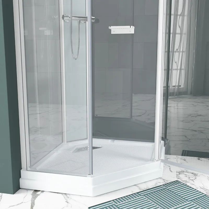 Badnor Nordica White lux 7-3 dusjkabinett 100x100cm m/dusjsett
