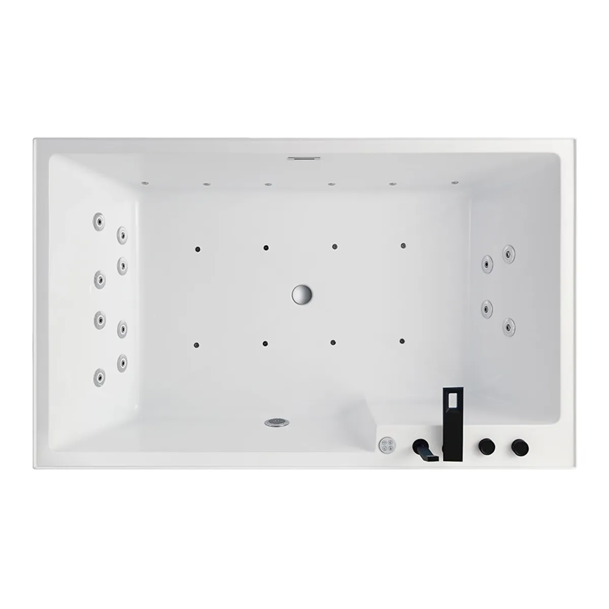 B-VARE: Badnor Sancia designbadekar m/luft-vann-massasje 180x110cm