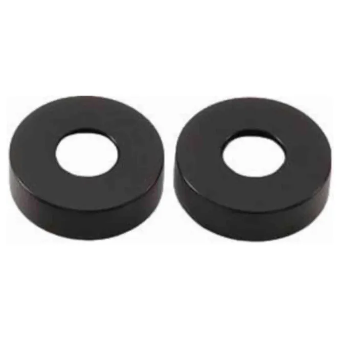 Hovedbilde A-Coll rosetter, SORT MATT, Ø70mm f. dusjbatteri (2pk)