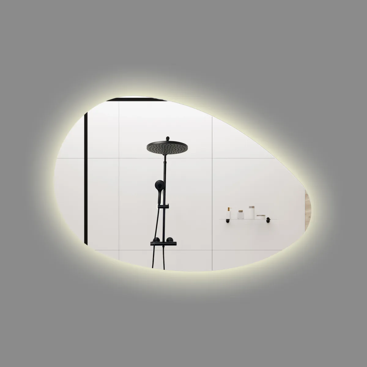 Badnor Melissa 75+40cm mbl.pk (97241) Lucy speil m/lys