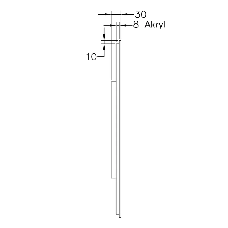 Badnor Melin 70cm+40cm møbelpakke (5131) Lucy speil