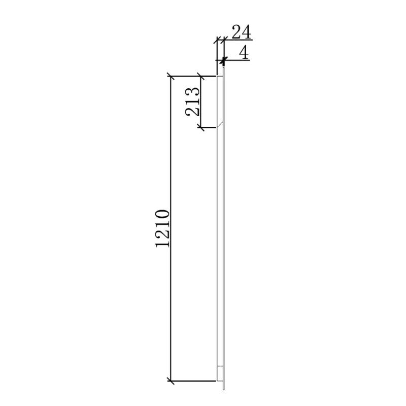 Badnor Mabelle 180cm (VENSTRE) mbl.pk (9901) Sissel speil