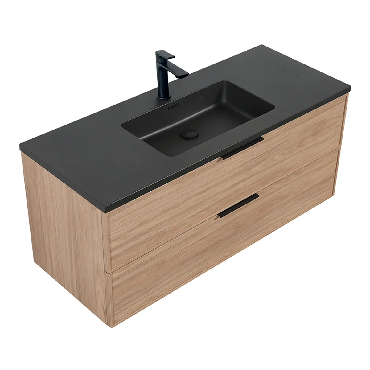 Badnor Melissa 120cm mbl.pk m/enkel servant (98410) Sienna speil m/lys
